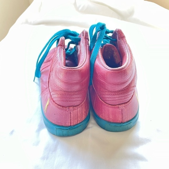 Alife x Barney’s New York Leather High Top Sneakers‎ in Red Blue Size 9.5 - Picture 6 of 9